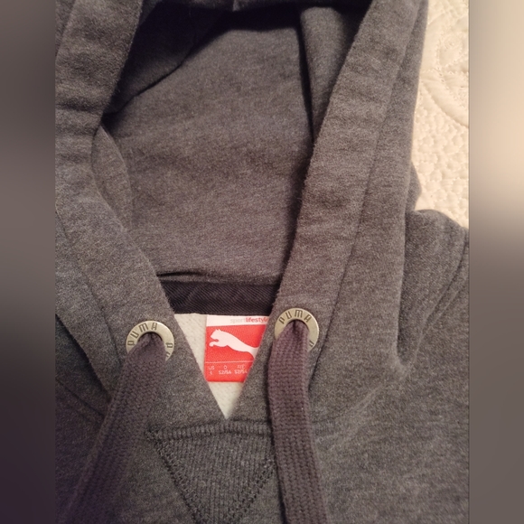 Puma long sleeve grey hoodie - Picture 5 of 11